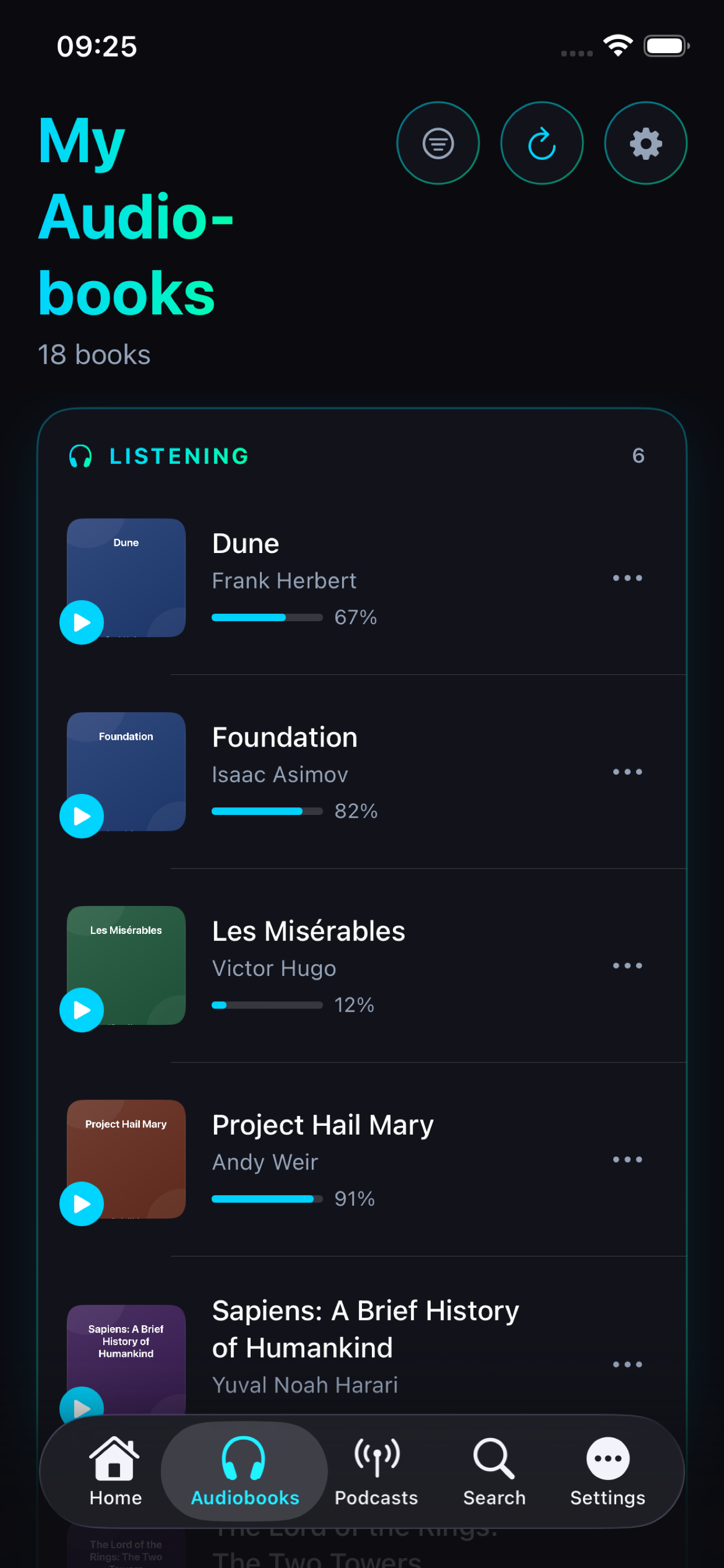 Library - My Audiobooks
