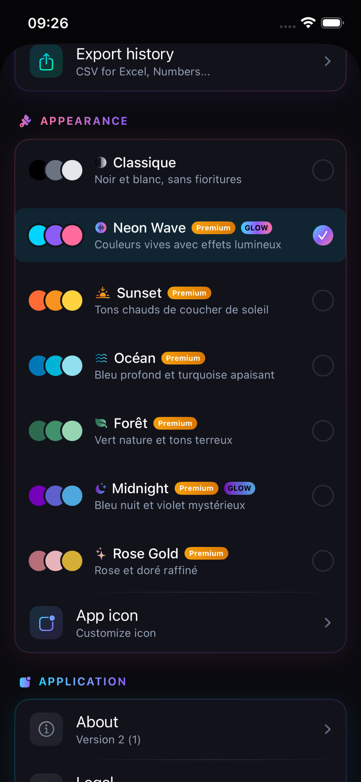 Themes - Customize Appearance