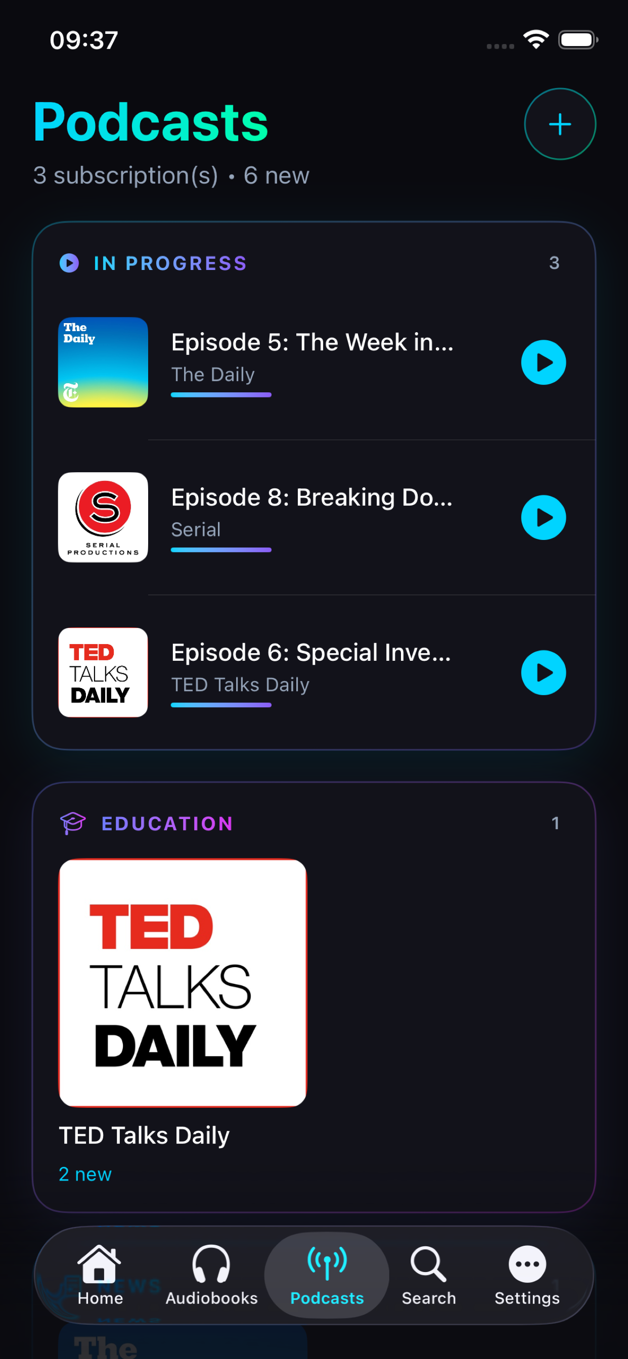 Podcasts - Your Subscriptions